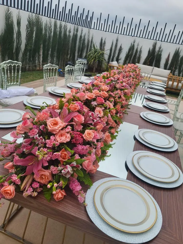 Décoration florale de table