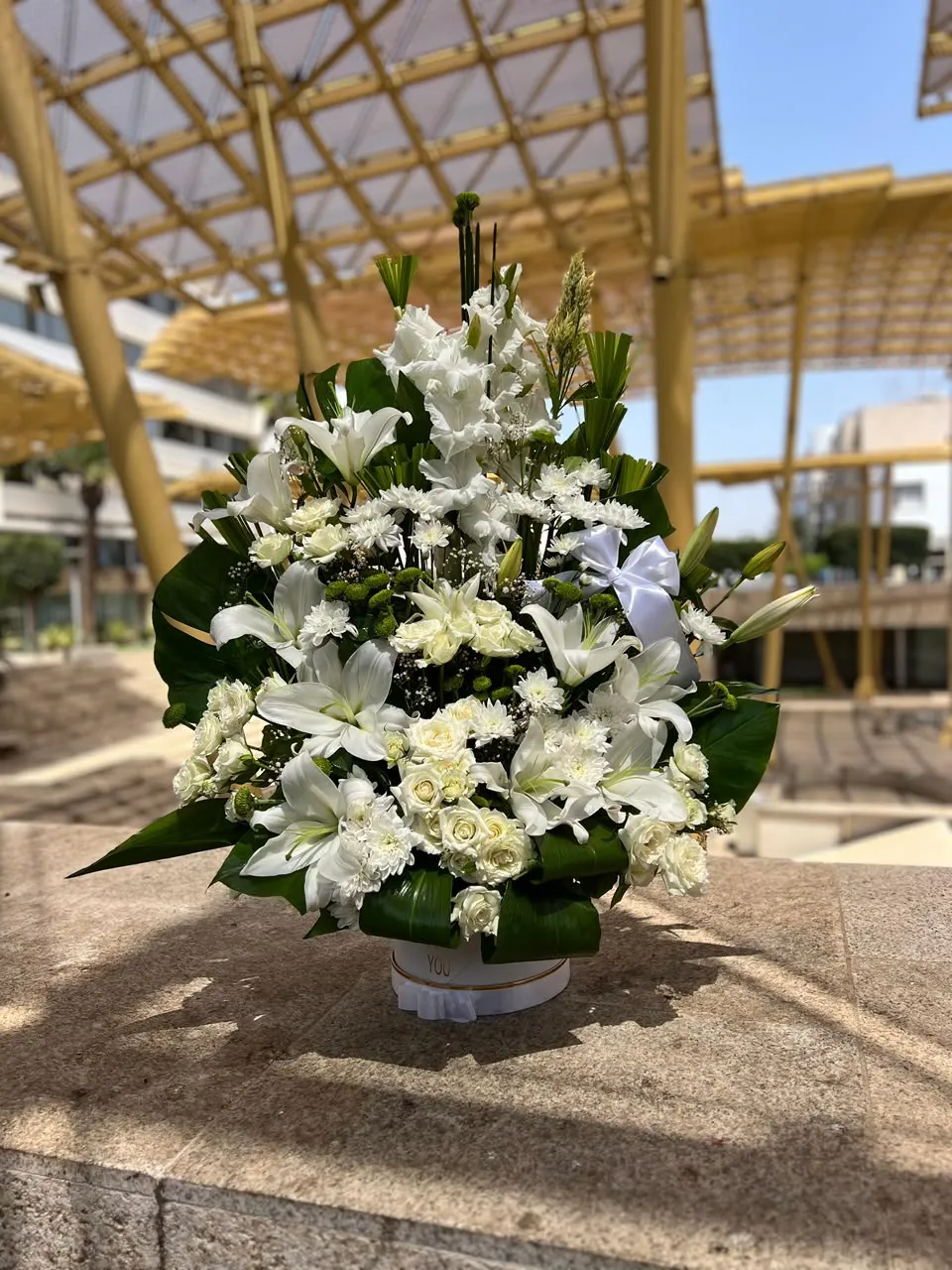 Composition de lys blancs